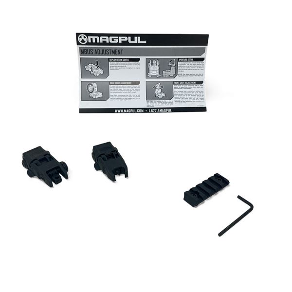 Magpul MBus Flip-Up Front and Rear Sights, and M&P 2.25" Polymer Rail Section
