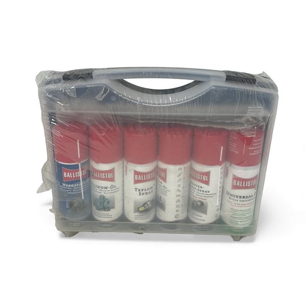 Ballistol CLP Box with Cleaning Cloth and 6 Assorted Ballistol CLP Cleaning Products