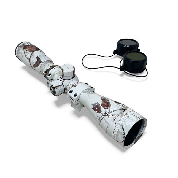 Thompson Center 3-12x40mm Scope with Weaver Style Rings, Winter Camo