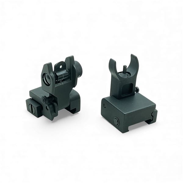 Picatinny Rail Mounted Flip Up Front and Rear Sights