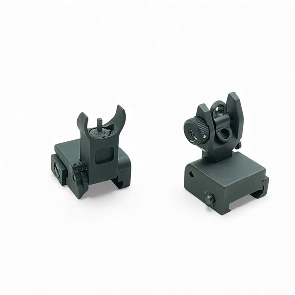 Picatinny Rail Mounted Flip Up Front and Rear Sights