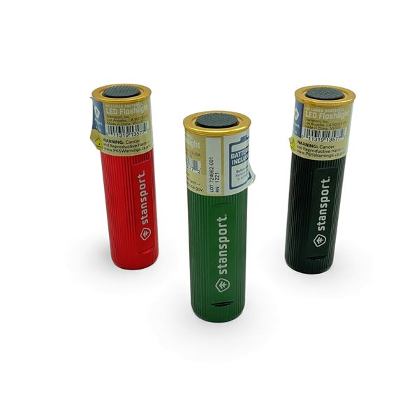Stansport 40 Lumens Shotshell LED Flashlight X 3 Qty