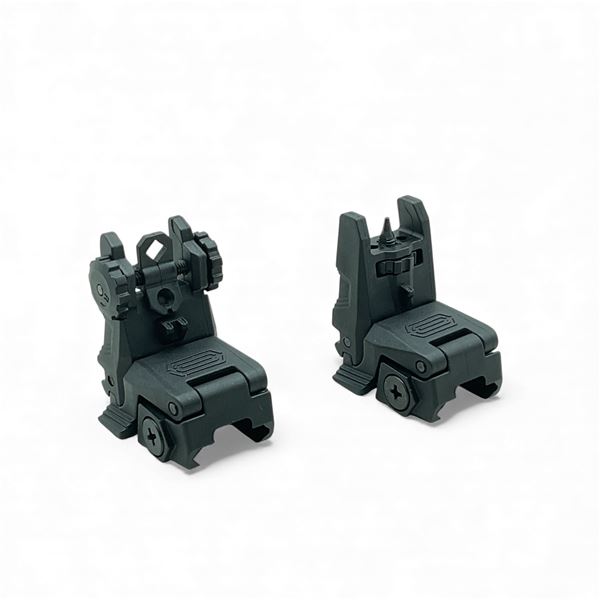 Picatinny Rail Mounted Flip Up Front and Rear Sights