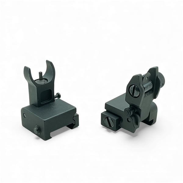 Picatinny Rail Mounted Flip Up Front and Rear Sights