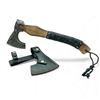 Image 1 : Fixed 4 1/2" Blade Axe with Leather Wrapped Wood Handle