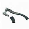 Image 1 : Fixed 7 1/2" Blade Axe with Wood Handle and Sheath