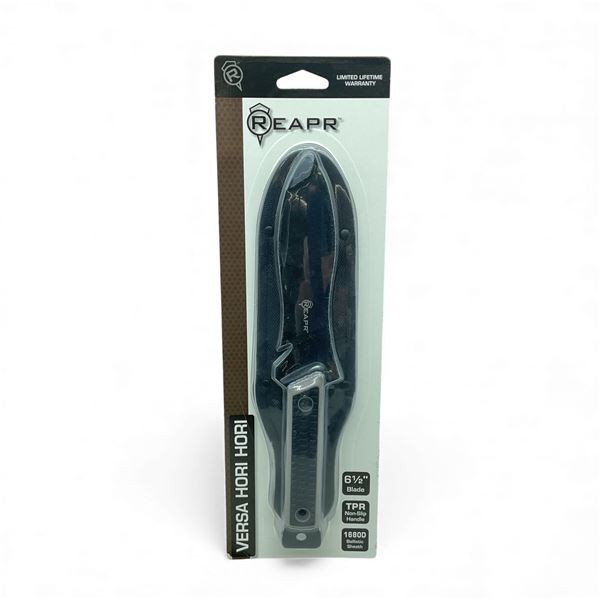 Reapr Versa Hori Hori Fixed 6 1/2" Multi Function Blade Knife with Nylon Sheath, New