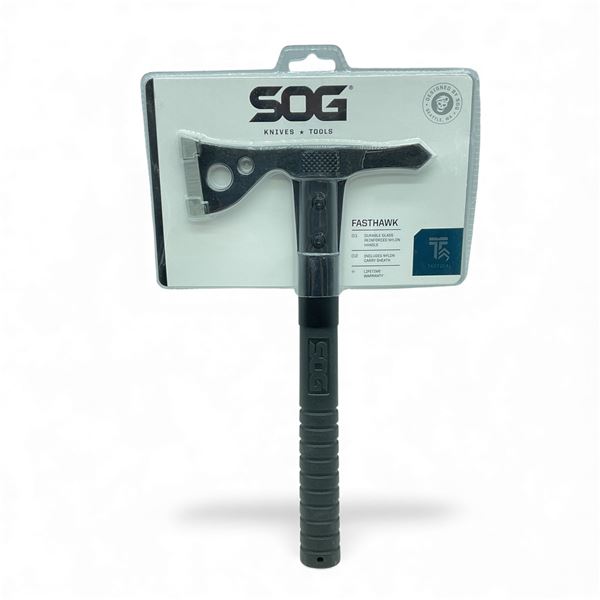 SOG Fasthawk Tactical Tool with 2" Axe Blade and Nylon Sheath, New