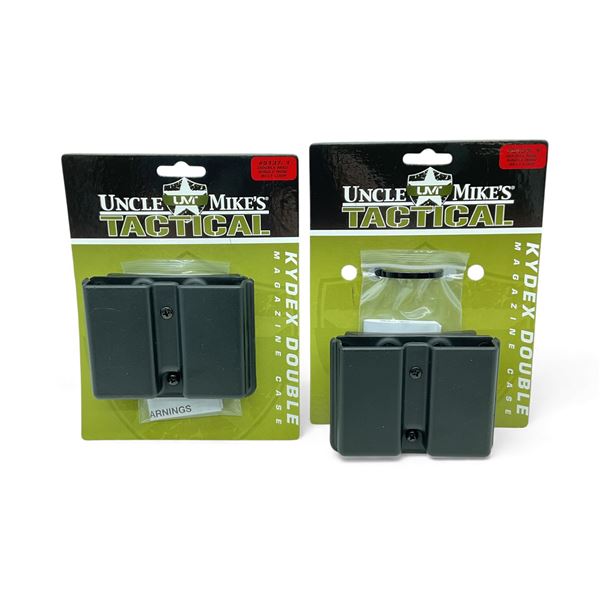 Uncle Mike's Double Magazine, Single Row Belt Loop Holster X 2