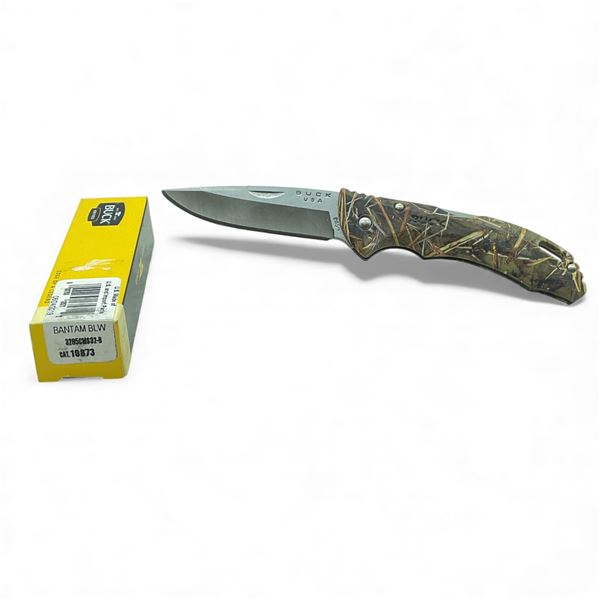 Buck Bantam BLW Folding 3" Blade Pocket Knife with Camo Handle