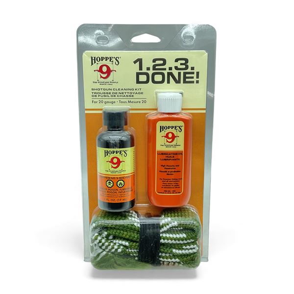 Hoppe's 1.2.3. Done! Shotgun Cleaning Kit for 20 Ga, New