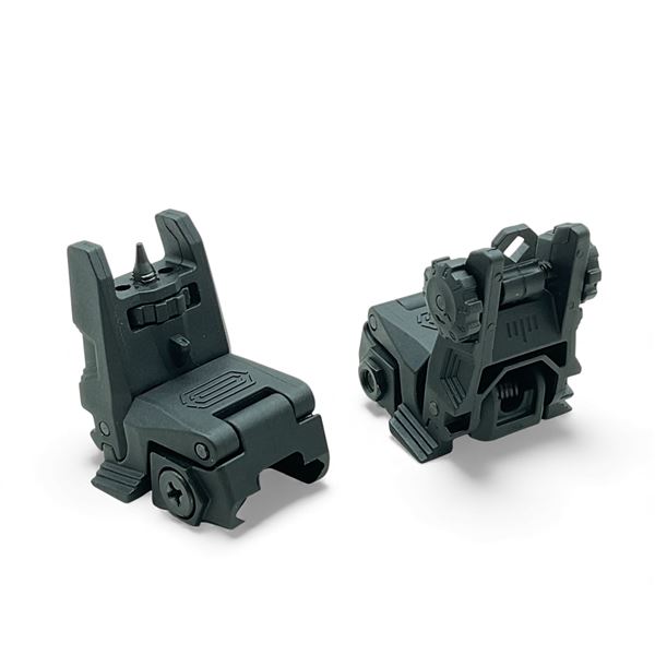 Picatinny Rail Mounted Flip Up Front and Rear Sights