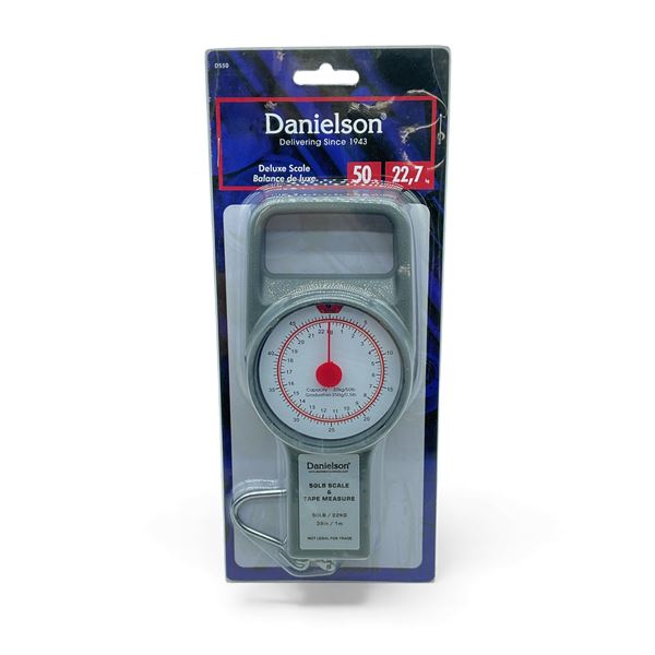 Danielson Deluxe Scale 50 lb Scale and Tape Measure, New