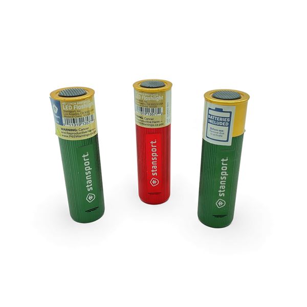 Stansport 40 Lumens Shotshell LED Flashlight X 3 Qty
