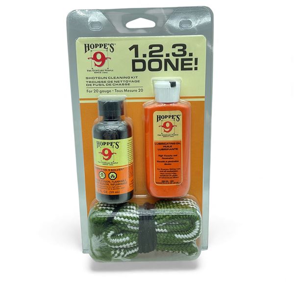 Hoppe's 1.2.3. Done! Shotgun Cleaning Kit for 20 Ga, New