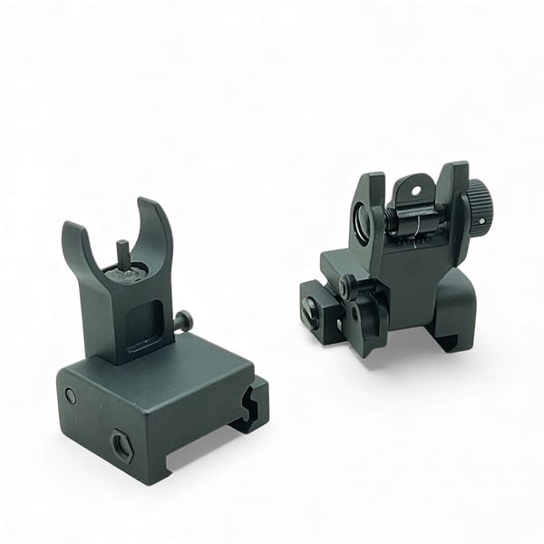Picatinny Rail Mounted Flip Up Front and Rear Sights