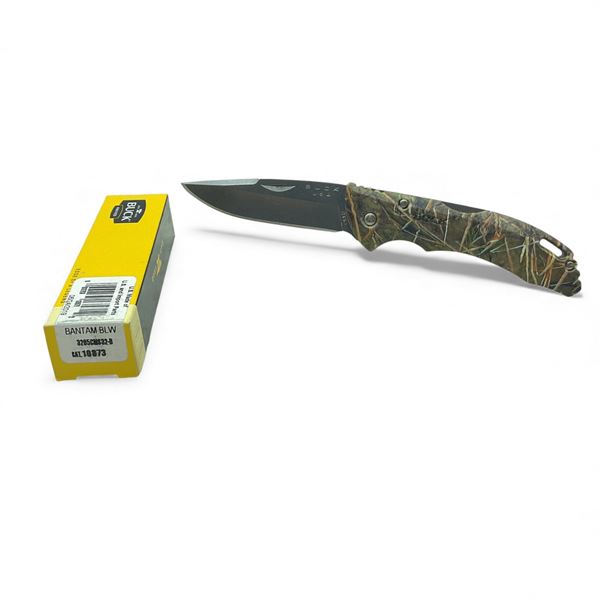 Buck Bantam BLW Folding 3" Blade Pocket Knife with Camo Handle
