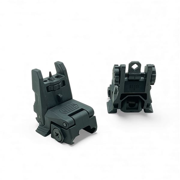 Picatinny Rail Mounted Flip up Front and Rear Sights