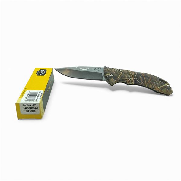 Buck Bantam BLW Folding 3" Blade Pocket Knife with Camo Handle