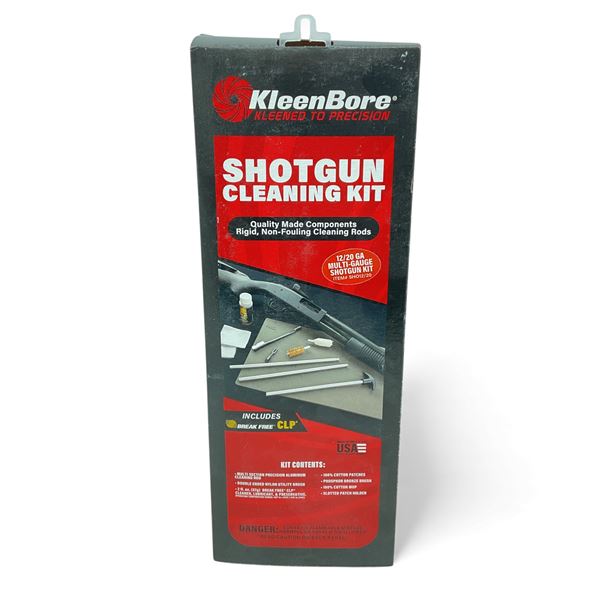 KleenBore Shotgun Cleaning Kit for 12/20 Ga, New