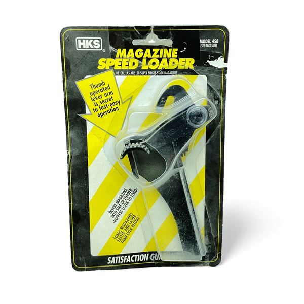 HKS Magazine Speed Loader, Model 450 for 40 Cal, 45 ACP and 38 Super Single Stack Magazines