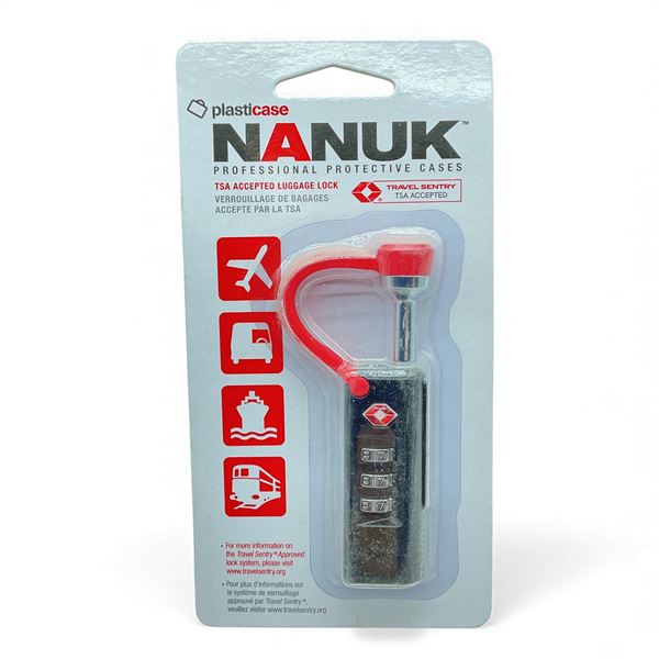 Nanuk Combo Luggage Lock, TSA Accepted, New