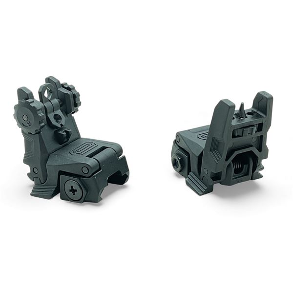 Picatinny Rail Mounted Flip Up Front and Rear Sights