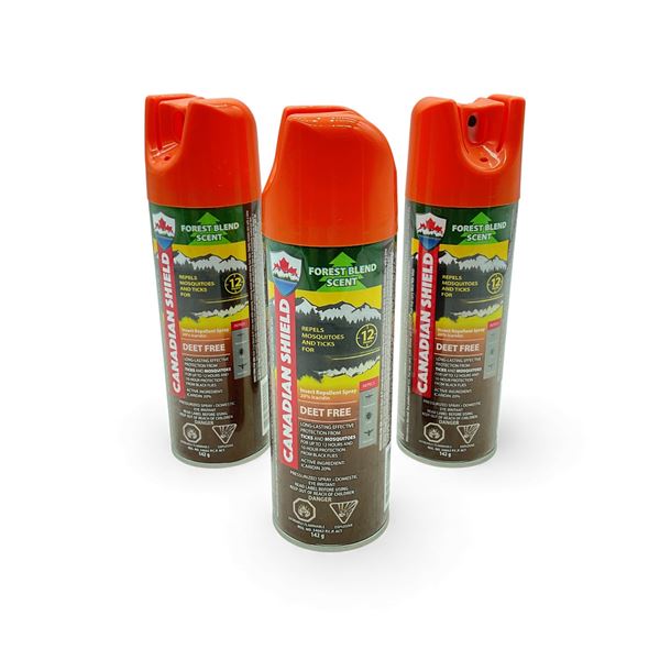 Canadian Shield Deet Free Insect Repellent Spray, 142 g X 3 Qty