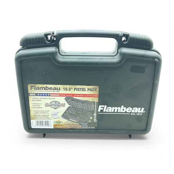 Flambeau Foam Lined 10.5" Pistol Pack, Black