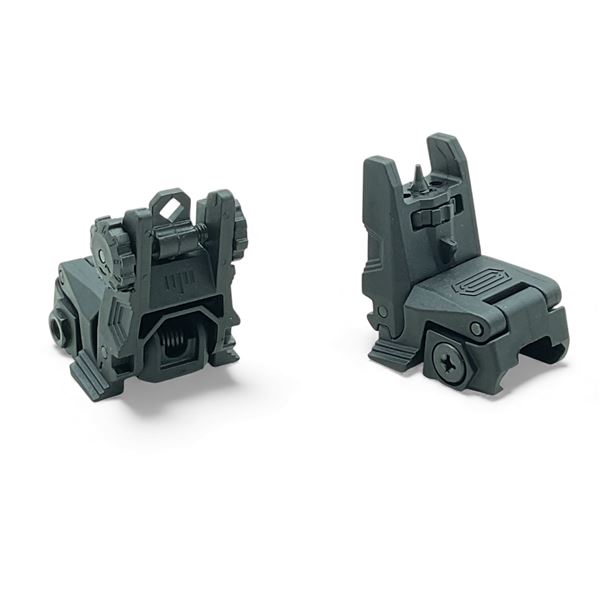 Picatinny Rail Mounted Flip Up Front and Rear Sights