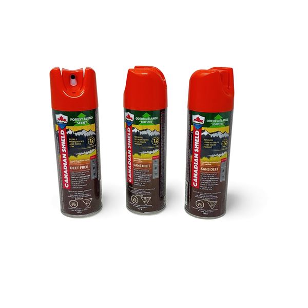 Canadian Shield Deet Free Insect Repellent Spray 142 g X 3 Qty