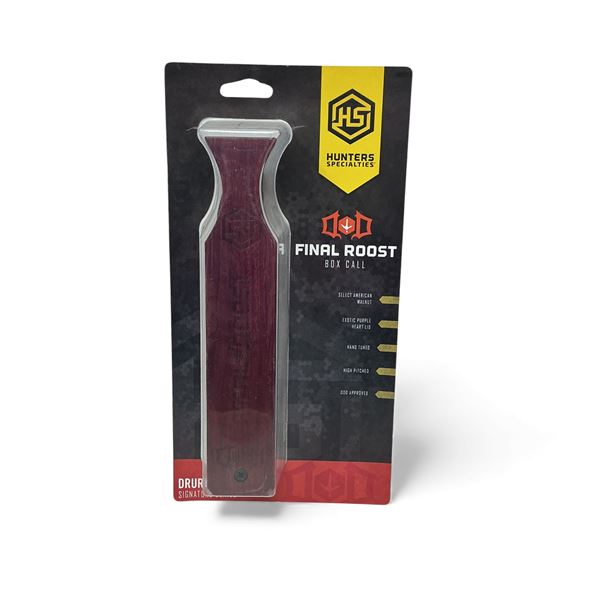 H.S, Strut 'Final Roost' Box Turkey Call, New