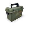 Image 1 : Side Open Ammo Can with Tray, Polymer, 13" X 7" X 10", Green