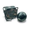Image 1 : GMX ATV Helmet, Size Medium and Folding Hunting Stool in Camo