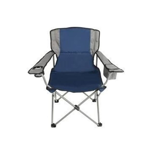 BD Outdoors Oversized Camp Chair, Up to 300 Lb Weight Capacity, Blue