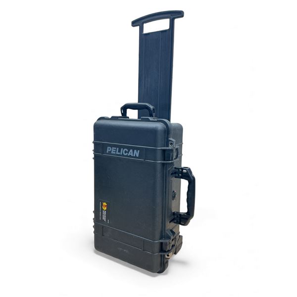 Pelican 1510 Lockable Case, 12" X 7.5" X 20" on Wheels with Telescopic Handle