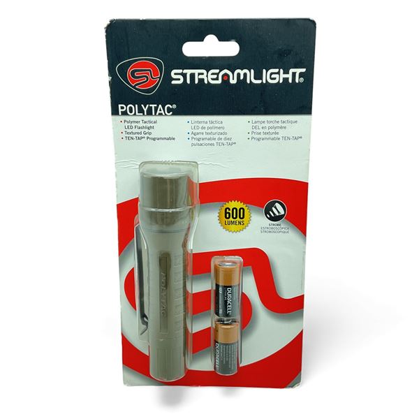 Streamlight Polytac 600 Lumens Tactical LED Flashlight, CT, New