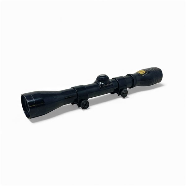 Weaver Redfield 4X Wide Field Scope with Crosshair Reticle and Rings