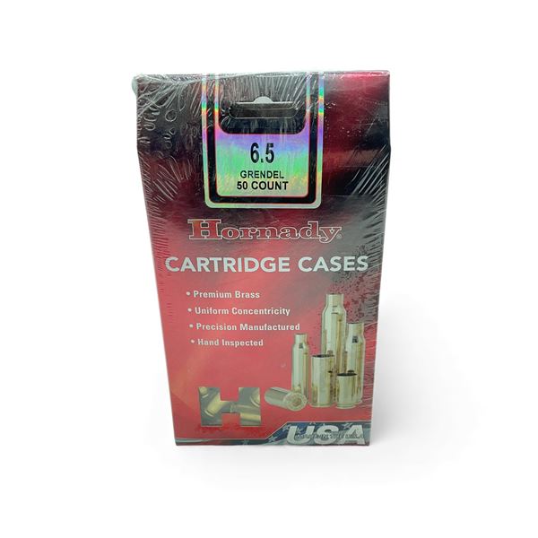 Hornady Premium Brass Cases for 6.5 Grendel, 50 Qty