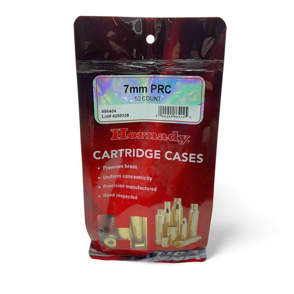 Hornady Premium Brass Cases for 7 mm PRC, 50 Qty