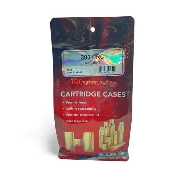 Hornady Premium Brass Cases for 300 PRC, 50 Qty