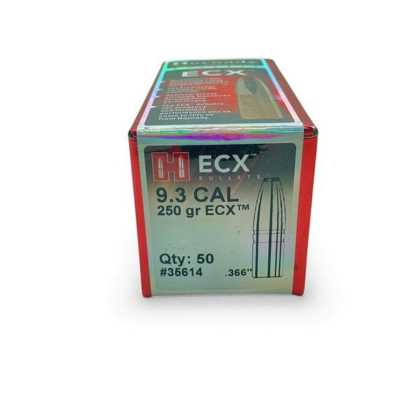 Hornady ECX 9.3 Cal .366" 250 Grain Projectiles, 50 Qty