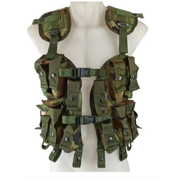 1x USGI Woodland Grenade Load Bearing Vest 40mm (NSN ID 8415-01-317-1622)   Condition New