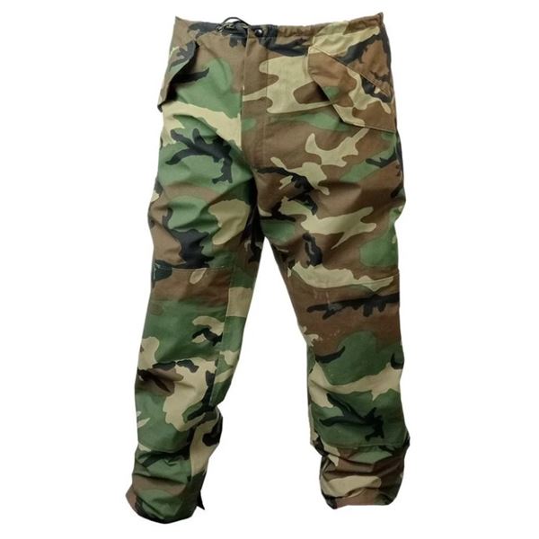 1x US Gortex Rain Pants Woodland Size Medium Condition Used