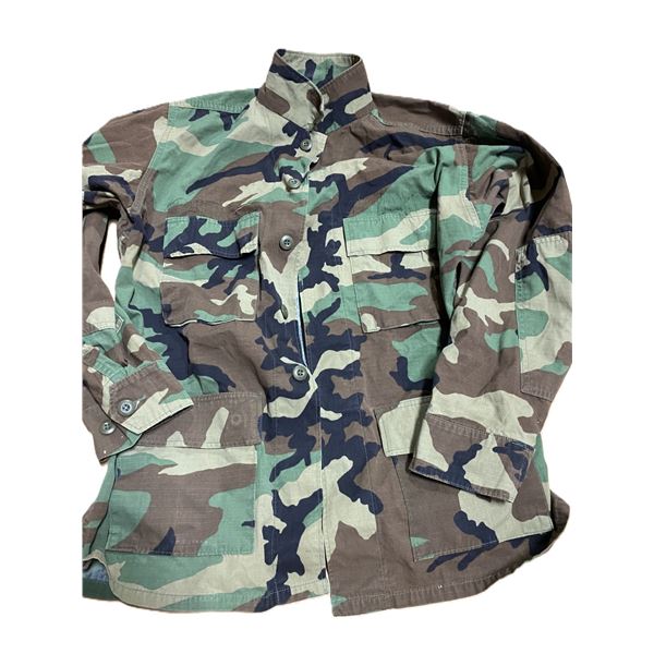 3x US Combat Shirt Woodland Camo - Condition Used Good Size Medium Reg