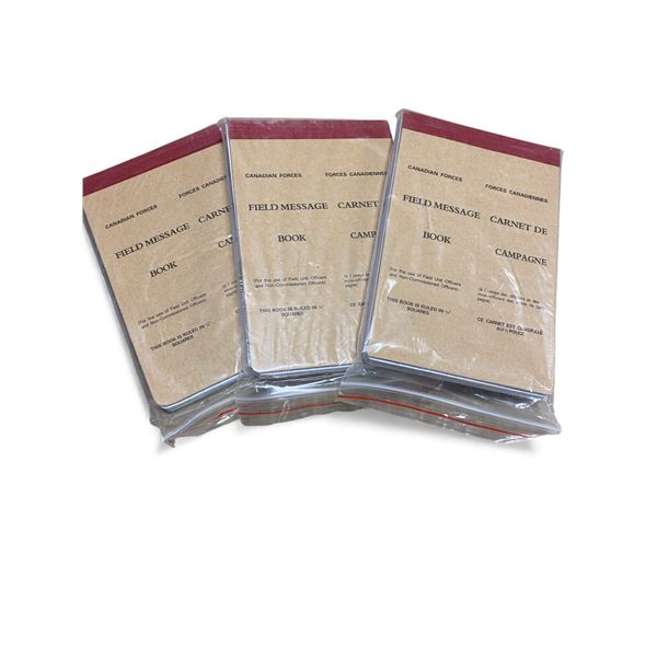 3x Canadian Forces Notepad