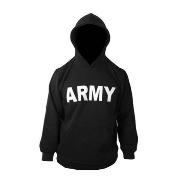 1X Army Hoody Black Size XLarge