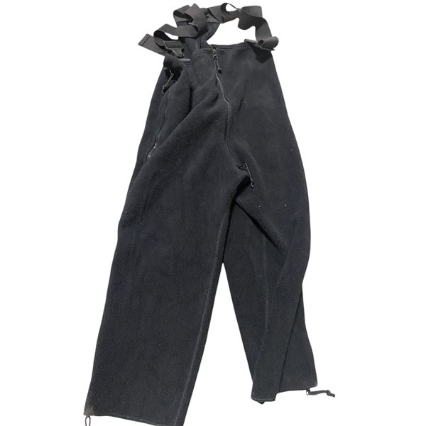 1x US Fleece BIB Overalls Black Used Good Cond. Sz Med-Reg