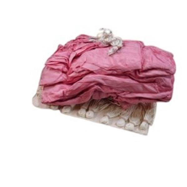 1x British Military Issue 28 ft pink Parachute lines cut