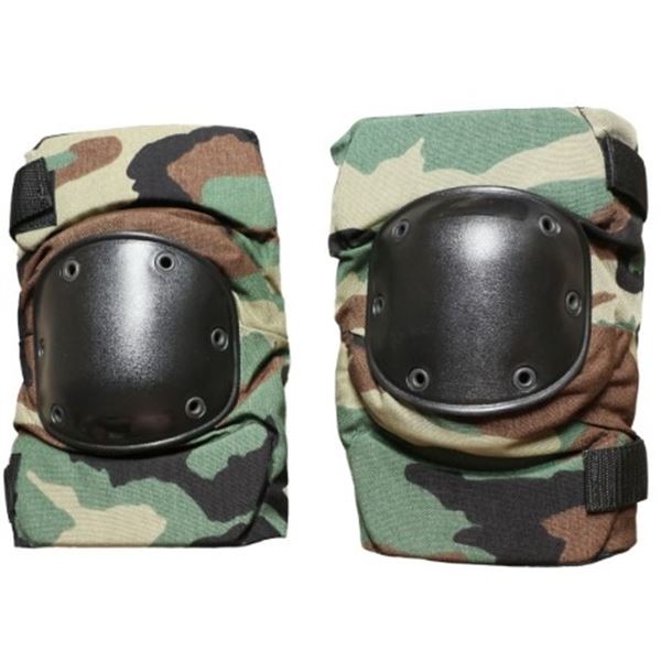 1x US Issue Knee Pads Woodland Camo New